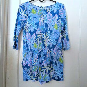 Lilly Pulitzer Girl Romper Blue Size 12-14 years